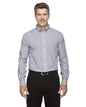 Men's Crown Collection® Banker Stripe Woven Dress Shirt -  - 13385