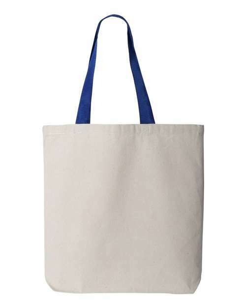 Tote-11L Canvas Tote with Contrast-Color Handles-torontoscreenprinting.ca