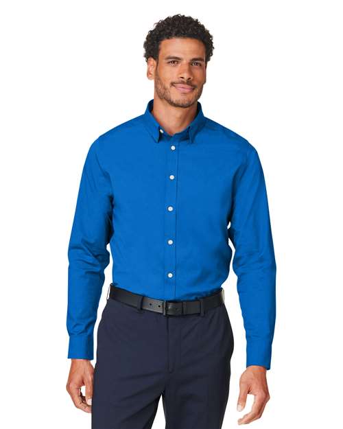 Men's CrownLux Performance® Spencer Poplin Dress Shirt -  - 13398 - Toronto Screen Printing- Color