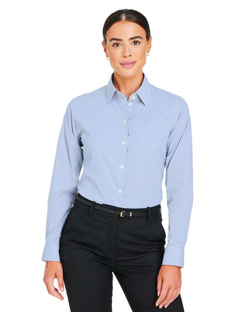 Women's CrownLux Performance® Microstripe Dress Shirt -  - 13423 - Toronto Screen Printing- Color
