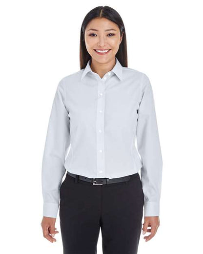 Women's Crown Collection® Striped Woven Dress Shirt -  - 13428