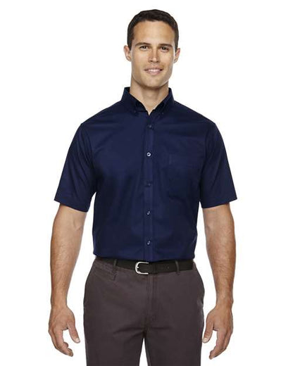 Men's Tall Optimum Short Sleeve Twill Dress Shirt -  - 13462