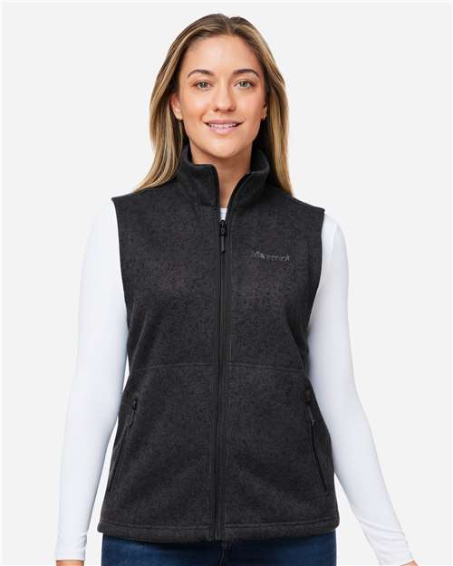 Women's Drop Line Fleece Vest -  - 13611