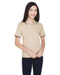 Women's Tipped Perfect Pima Interlock Polo -  - 13636
