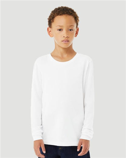Youth Heather CVC Long Sleeve Tee -  - 12120