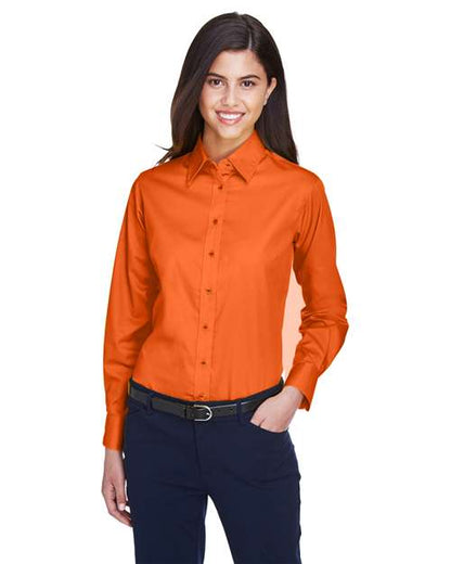 Women's Easy Blend™ Long Sleeve Twill Dress Shirt with Stain-Release -  - 13841
