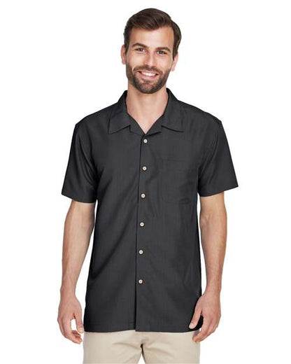 Men's Barbados Textured Camp Shirt -  - 13852