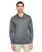 Men's Zone Performance Long Sleeve Polo -  - 13899