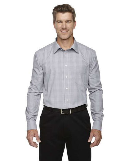 Men's Crown Collection® Glen Plaid Woven Dress Shirt -  - 13913
