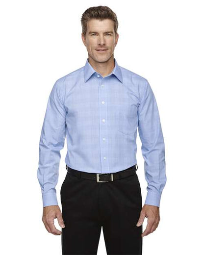 Men's Crown Collection® Glen Plaid Woven Dress Shirt -  - 13913