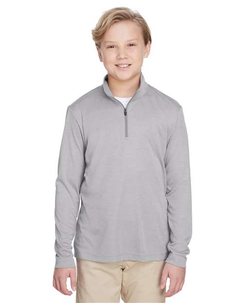Youth Zone Sonic Heather Performance Quarter-Zip Pullolver -  - 13929