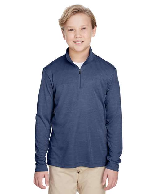 Youth Zone Sonic Heather Performance Quarter-Zip Pullolver -  - 13929