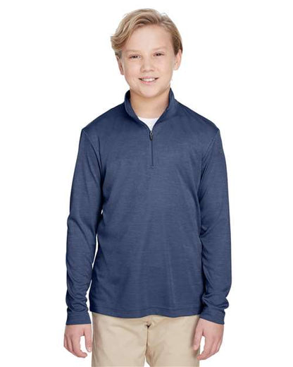 Youth Zone Sonic Heather Performance Quarter-Zip Pullolver -  - 13929