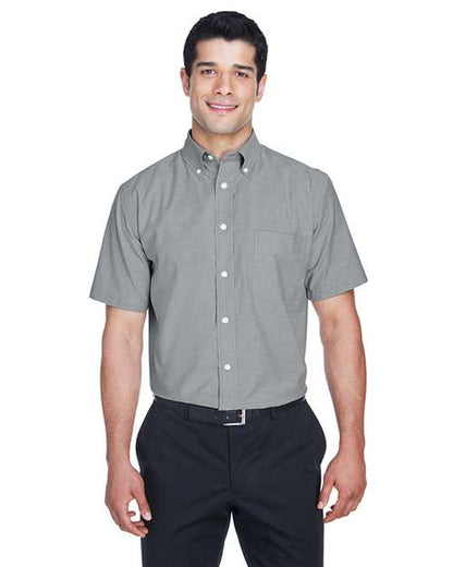 Men's Oxford Short Sleeve with Stain-Release -  - 13955
