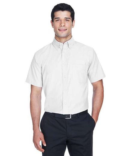 Men's Oxford Short Sleeve with Stain-Release -  - 13955