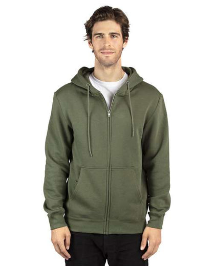 Unisex Fleece Full-Zip Hooded Sweatshirt -  - 14008