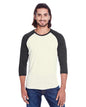 Unisex Triblend Three-Quarter Sleeve Raglan T-Shirt -  - 14026