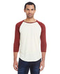 Unisex Triblend Three-Quarter Sleeve Raglan T-Shirt -  - 14026