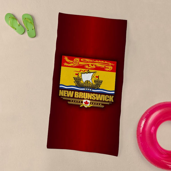 New Brunswick Flag Beach Towel – Coastal Pride & Comfort!