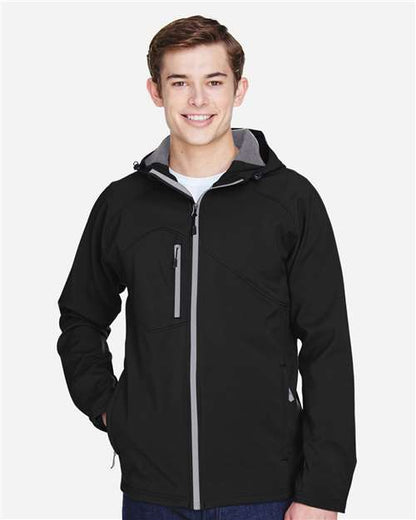 Men's Prospect Two-Layer Fleece Bonded Soft Shell Hooded Jacket -  - 14070