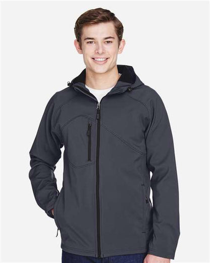 Men's Prospect Two-Layer Fleece Bonded Soft Shell Hooded Jacket -  - 14070