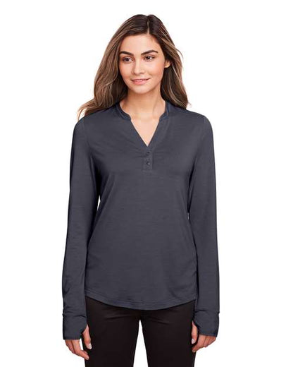 Women's JAQ Stretch Performance V-Neck Snap Pullover -  - 14082
