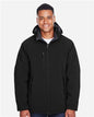 Men's Glacier Insulated Three-Layer Fleece Soft Shell Hood Jacket with Detachable Hood -  - 14177