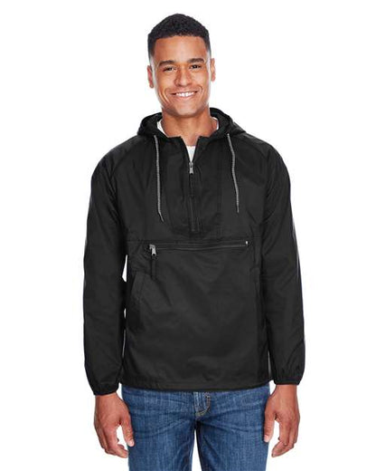 Unisex Packable Hooded Nylon Jacket -  - 14181