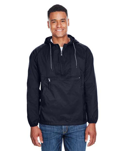 Unisex Packable Hooded Nylon Jacket -  - 14181