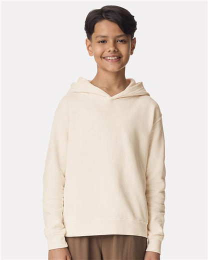 Youth Garment-Dyed Lightweight Fleece Hooded Sweatshirt -  - 12441