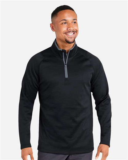 Men's Waffle Fleece Quarter-Zip Pullover -  - 14340