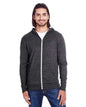 Unisex Triblend Full-Zip Lightweight Hooded Sweatshirt -  - 14020