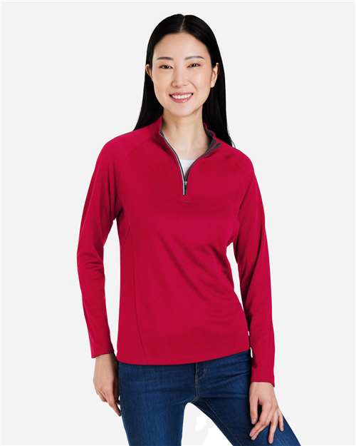 Women's Origin Performance Pique Quarter-Zip Pullover -  - 14489 - Toronto Screen Printing- Color