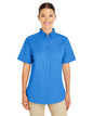 Women's Foundation Cotton Short Sleeve Twill Dress Shirt with Teflon -  - 14587