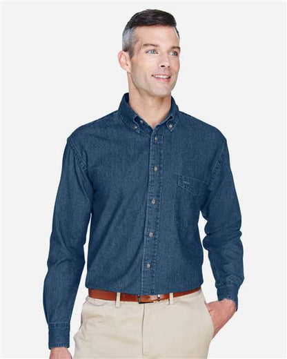 Men's Tall Denim Shirt -  - 14698