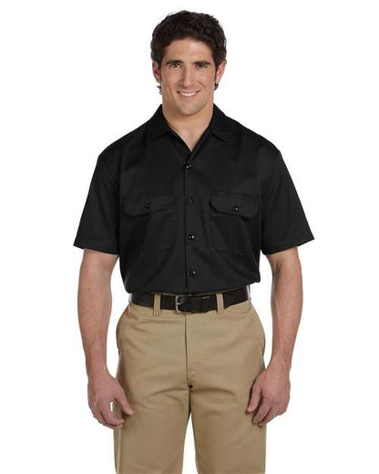 Men's Short Sleeve Work Shirt -  - 14742