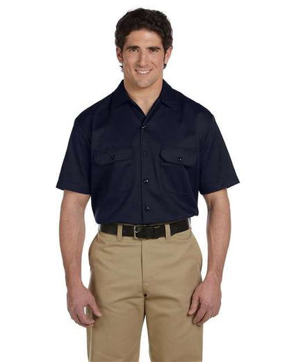 Men's Short Sleeve Work Shirt -  - 14742