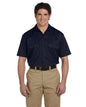 Men's Short Sleeve Work Shirt -  - 14742