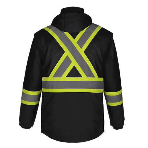L01275 - Kenworth - 5in1 Hi-Vis Parka w/ Detachable Hood - Jacket