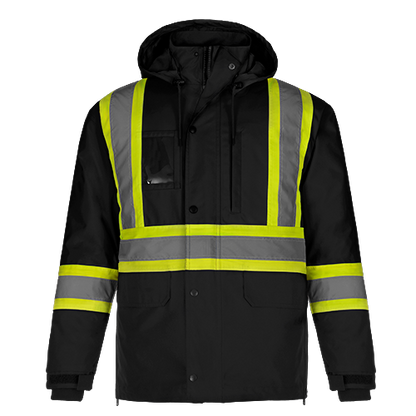 L01275 - Kenworth - 5in1 Hi-Vis Parka w/ Detachable Hood - Jacket