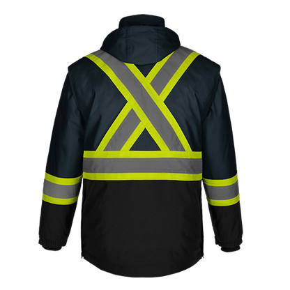 L01275 - Kenworth - 5in1 Hi-Vis Parka w/ Detachable Hood - Jacket