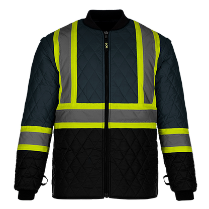 L01275 - Kenworth - 5in1 Hi-Vis Parka w/ Detachable Hood - Navy / S - Jacket