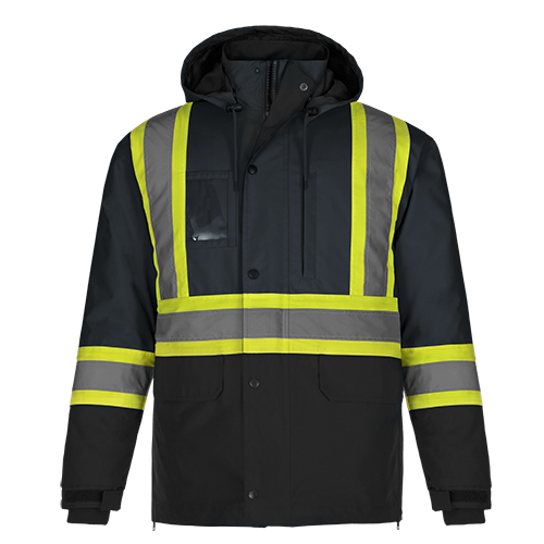 L01275 - Kenworth - 5in1 Hi-Vis Parka w/ Detachable Hood - Jacket