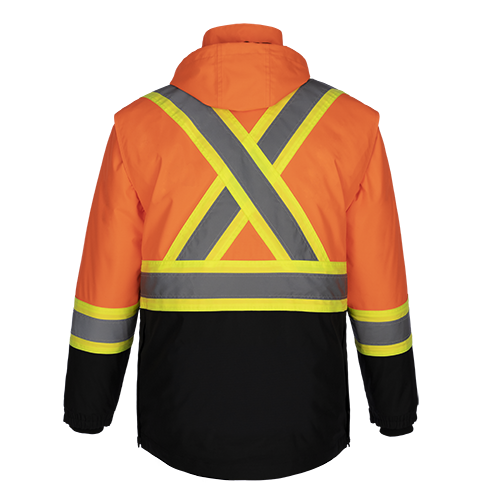 L01275 - Kenworth - 5in1 Hi-Vis Parka w/ Detachable Hood - Jacket