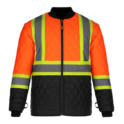 L01275 - Kenworth - 5in1 Hi-Vis Parka w/ Detachable Hood - Orange / S - Jacket