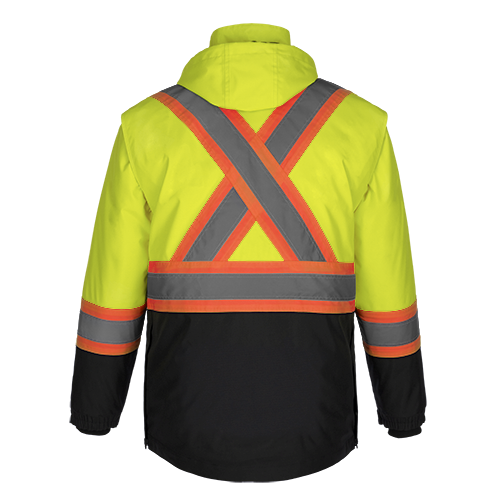 L01275 - Kenworth - 5in1 Hi-Vis Parka w/ Detachable Hood - Jacket