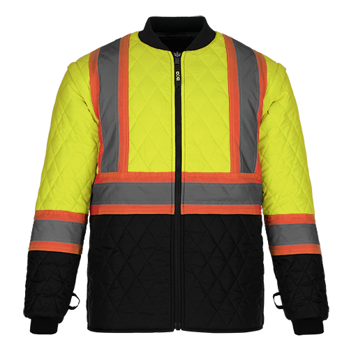 L01275 - Kenworth - 5in1 Hi-Vis Parka w/ Detachable Hood - Yellow / S - Jacket