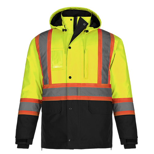 L01275 - Kenworth - 5in1 Hi-Vis Parka w/ Detachable Hood - Jacket