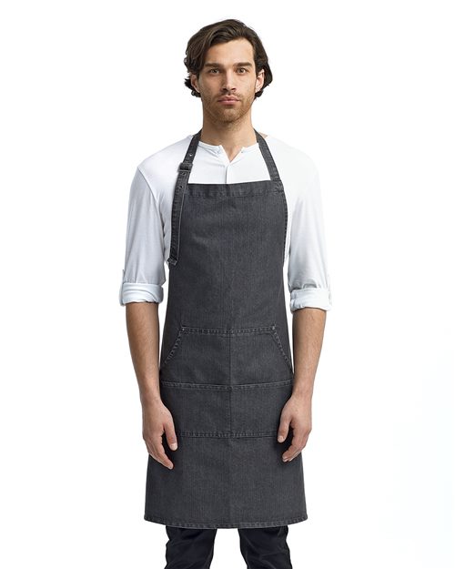 Jeans Stitch Denim Bib Apron -  - 13152