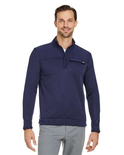 Fleece Quarter Zip Pullover Sweatshirt -  - 15878